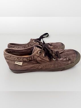 VTG Simple Shoes Mens WingMan Distressed Black Sz 9 Cork Insoles Skateboard Shoe